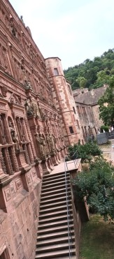 Seitenansicht des Schlosses Heidelberg
