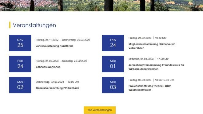 Veranstaltungskalender der Gemeinde Malsch Veranstaltungskalender der Gemeinde Malsch