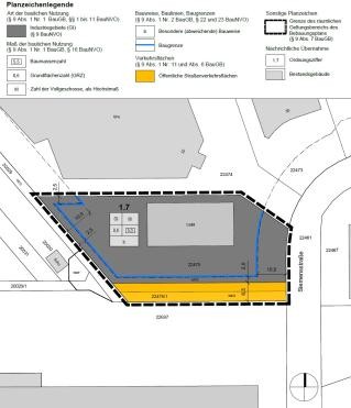 Grafik Bebauungsplanänderung