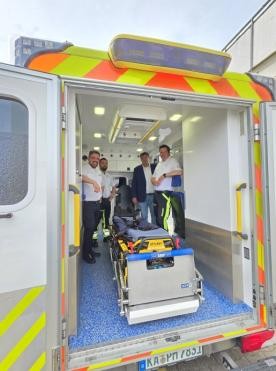 Das Innere des ProMedic Rettungwagens