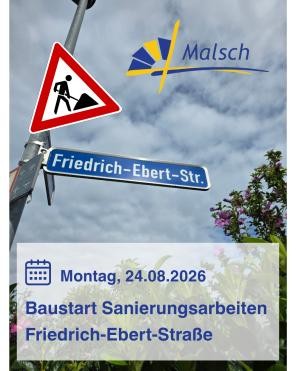 Bild des Straßenschilds der Friedrich-Ebert-Straße