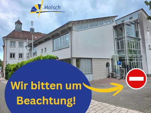 Einfahrt zum Rathausparkplatz